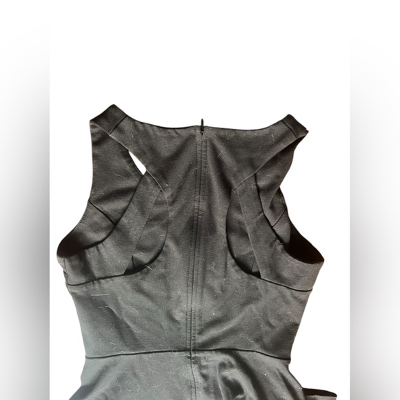 Bar iii  Black dress sleeveless flared skirt - size large - Picture 4 of 4